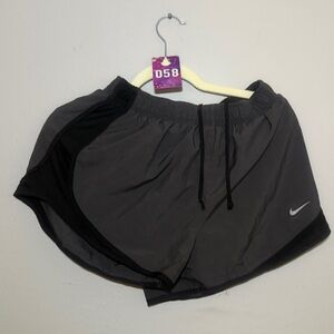 Nike Charcoal and Black Sports Shorts